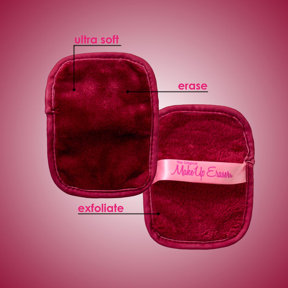 MakeUp Eraser Original Set7 con diseño de doble cara para desmaquillar y exfoliar.