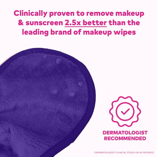 MakeUp Eraser Pro: fibras-microfibra en primer plano para atrapar maquillaje.