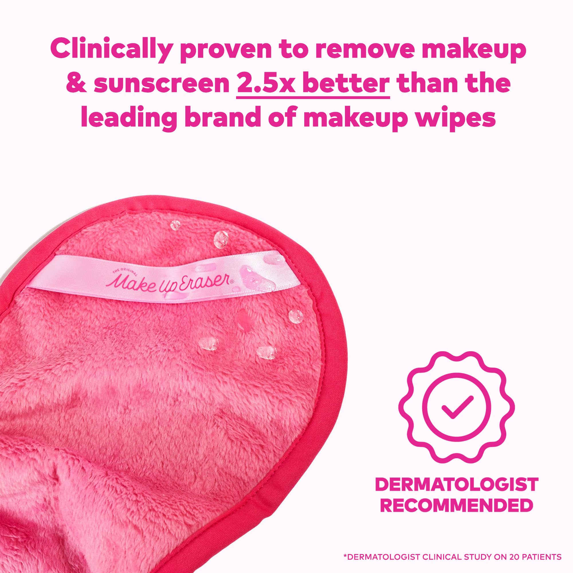MakeUp Eraser Pro máscara impermeable, retira con facilidad.