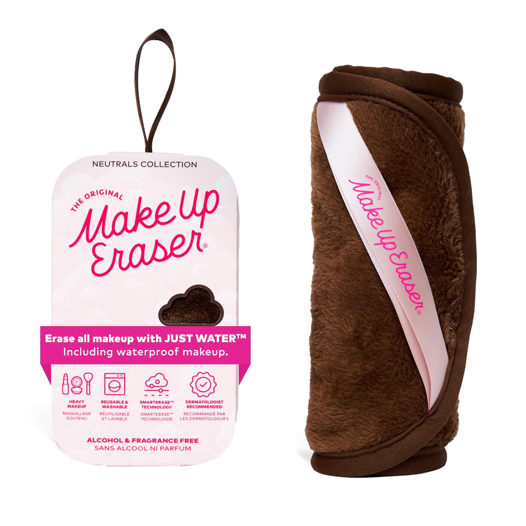 MakeUp Eraser PRO Mocha bottle showing water-activated makeup removal.