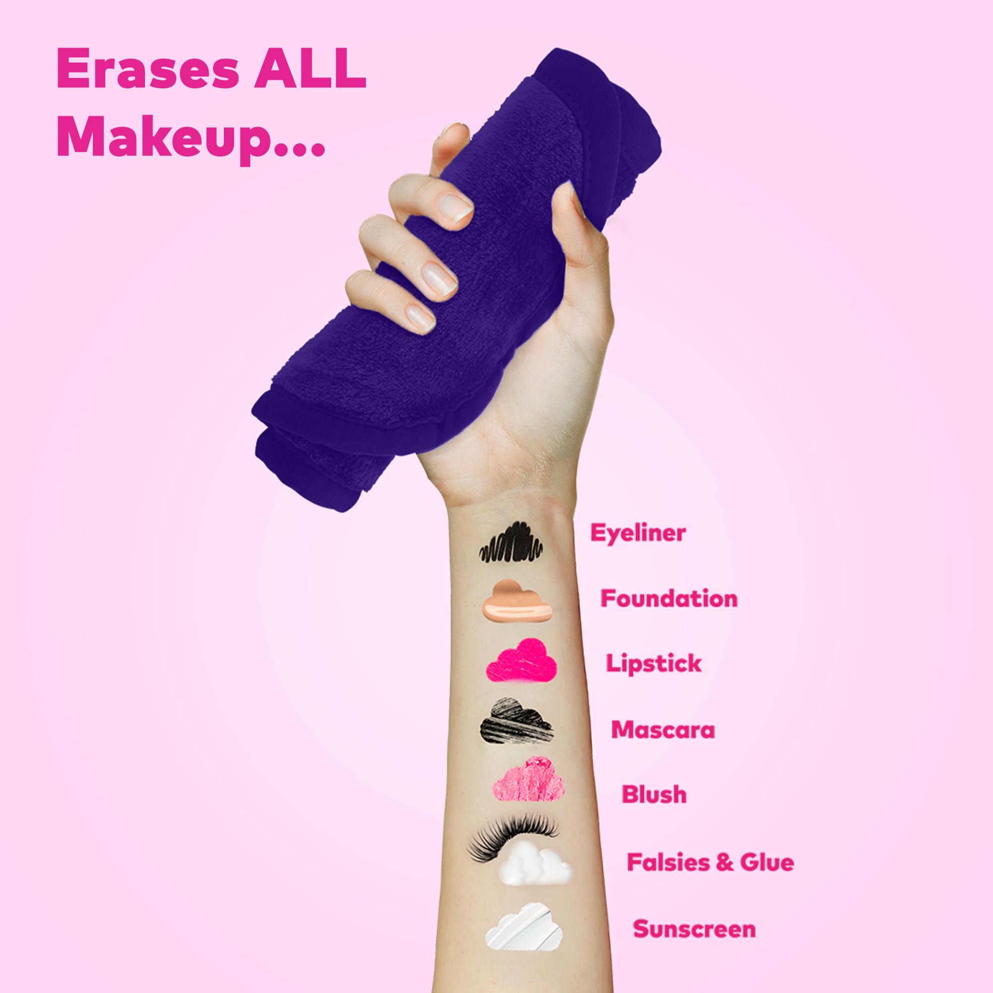 MakeUp Eraser Pro: reutilizable y lavable para uso continuo.