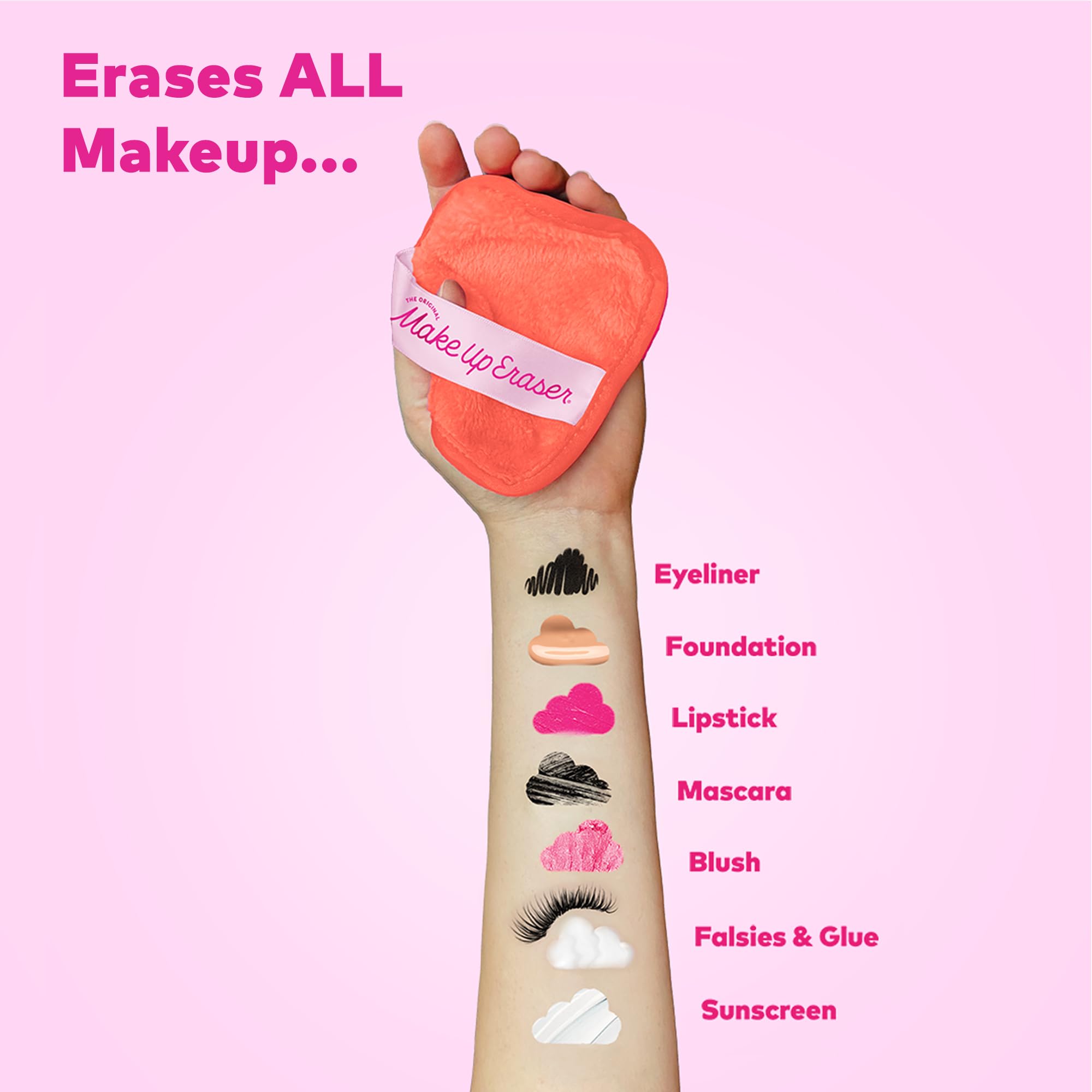 MakeUp Eraser sin alcohol, ideal para piel sensible.