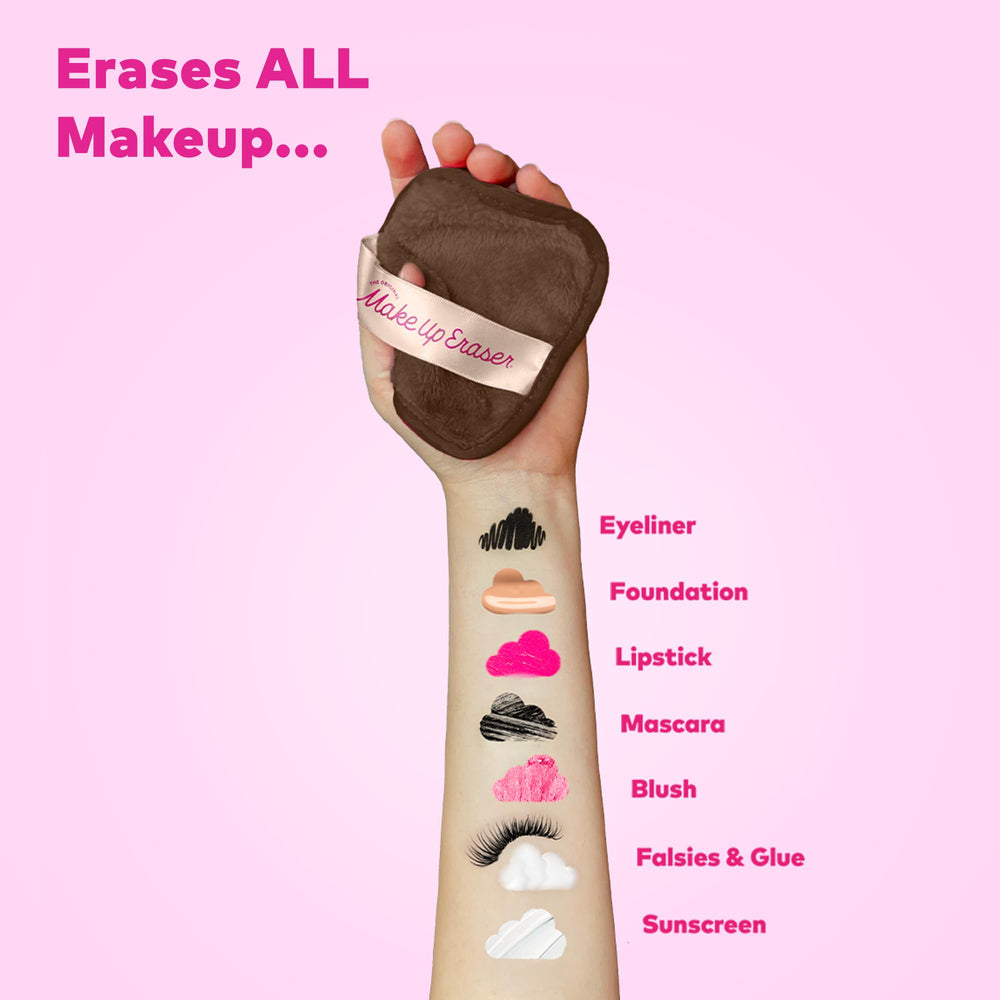 MakeUp Eraser libre de alcohol, suave para piel sensible.