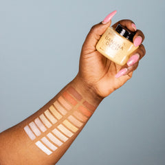 Makeup Revolution acabado luminoso en la piel para look natural y radiante.