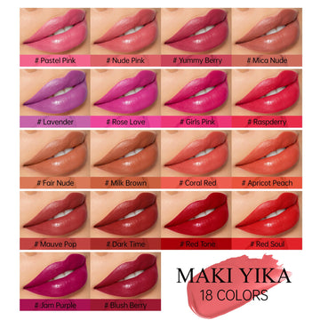 MAKI YIKA emblem on lipstick packaging