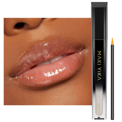 MAKI YIKA Clear Lip Gloss ready for smooth lip application with a glossy finish