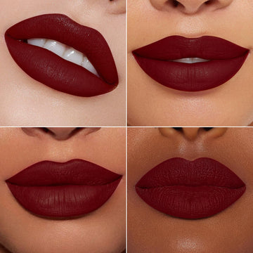 MAKI YIKA Dark Brown Lipstick with shea butter for comfort