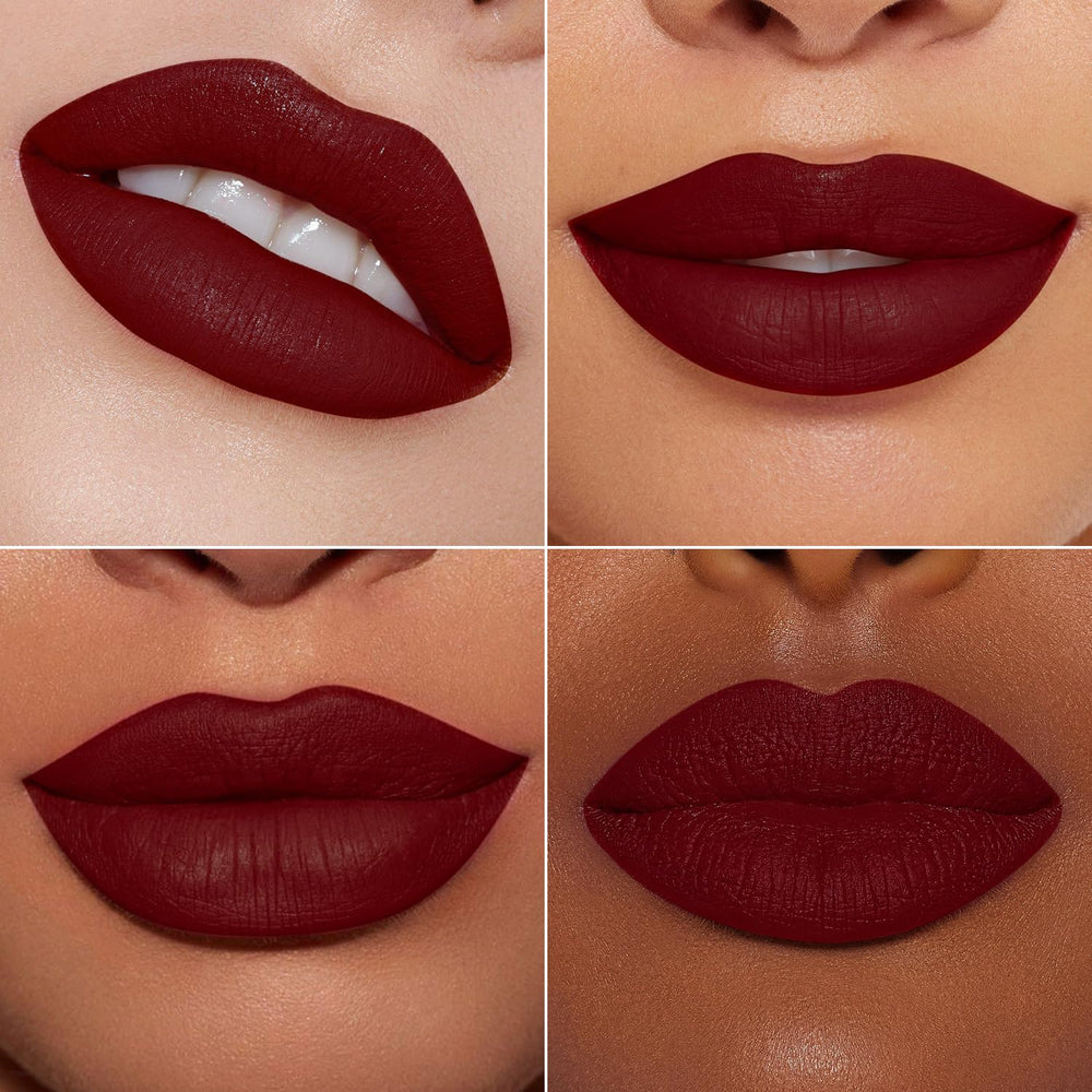 MAKI YIKA Dark Brown Lipstick with shea butter for comfort