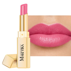 MAKI YIKA Moisture Pink Lipstick packaging highlights travel-friendly tube for on-the-go hydration.