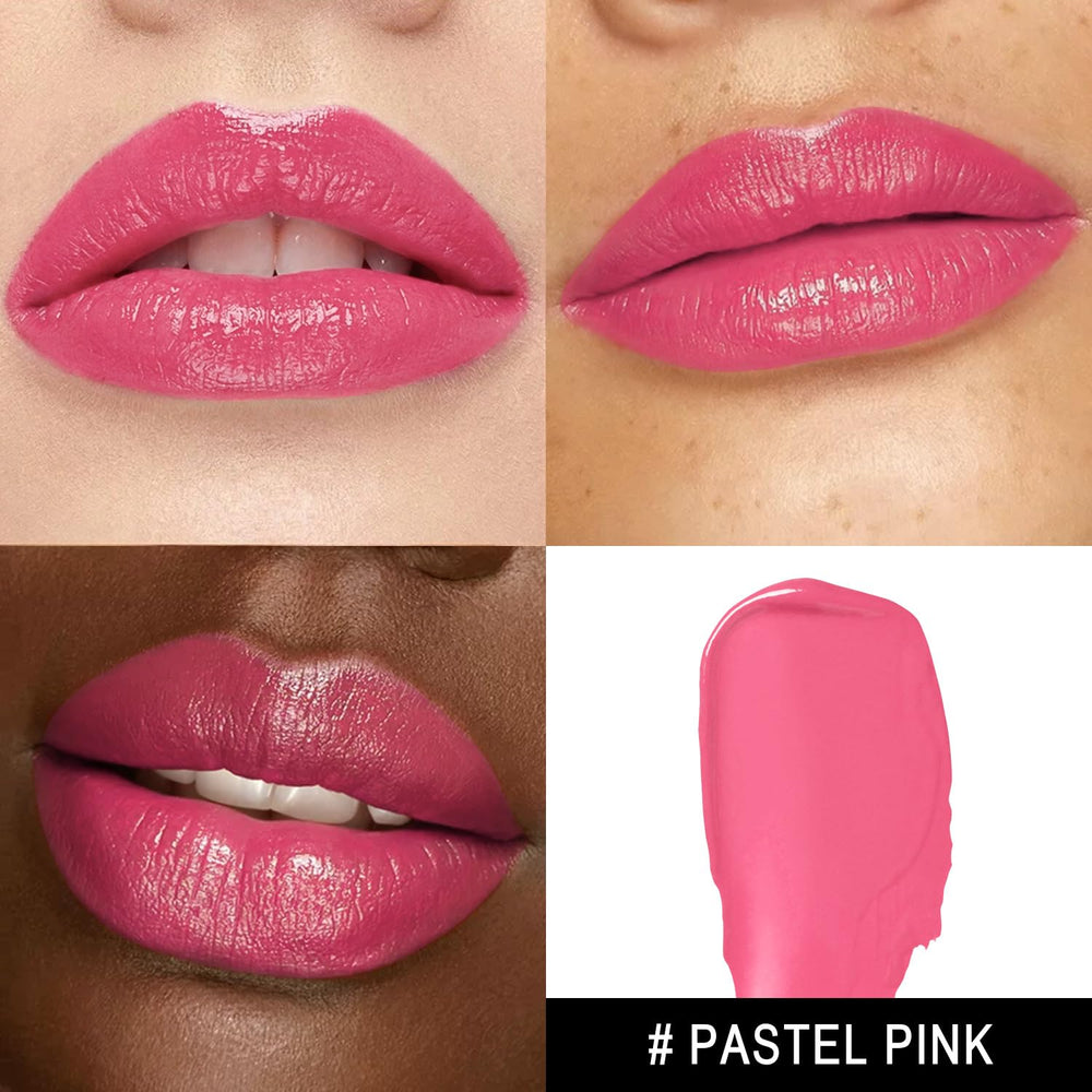 MAKI YIKA Moisture Pink Lipstick tube design for easy one-handed application.