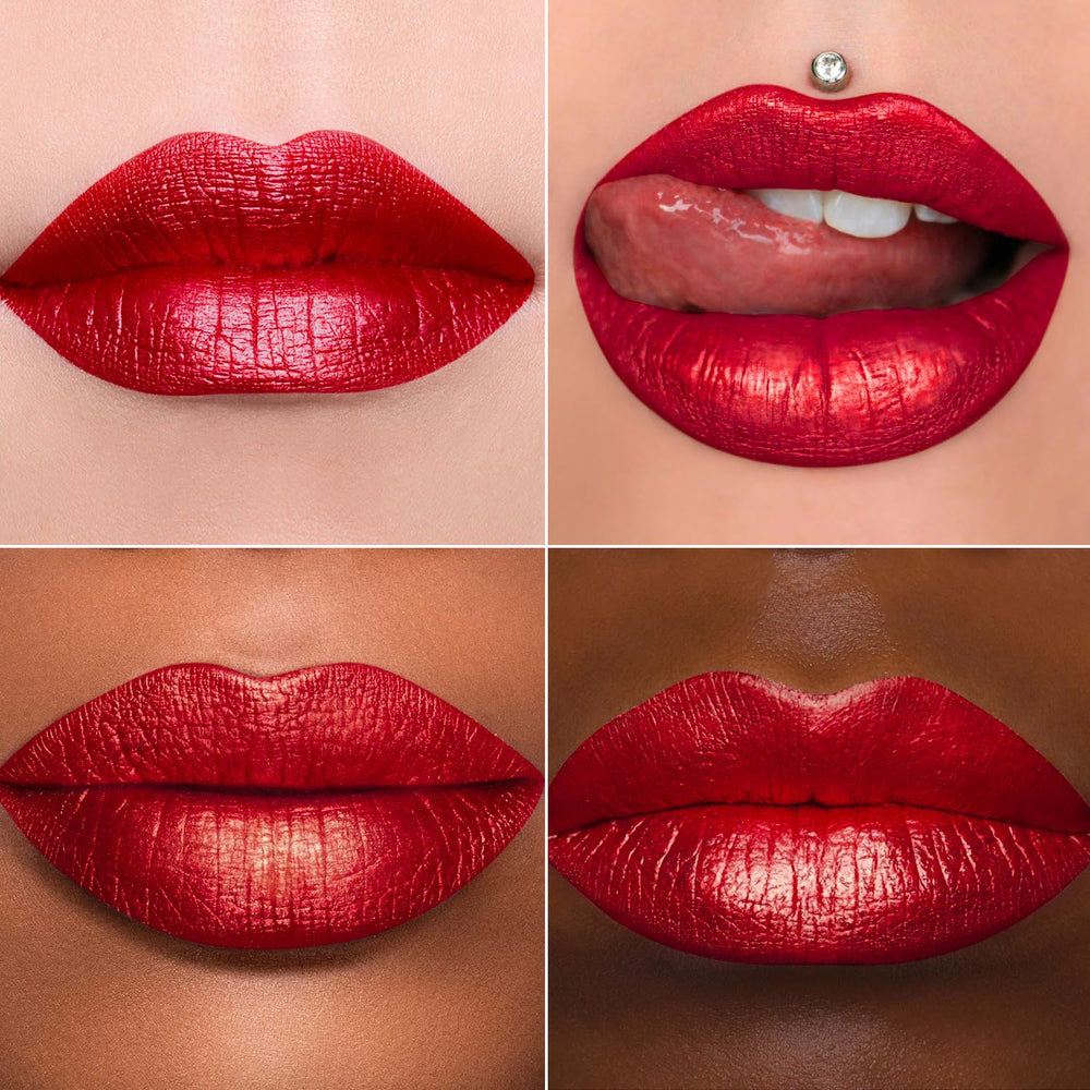 MAKI YIKA rouge lèvres metallique, applicateur précis pour couleur intense.