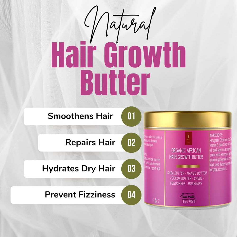 MAKOF BEAUTY Chebe butter envase de 8 onzas facilita uso semanal.