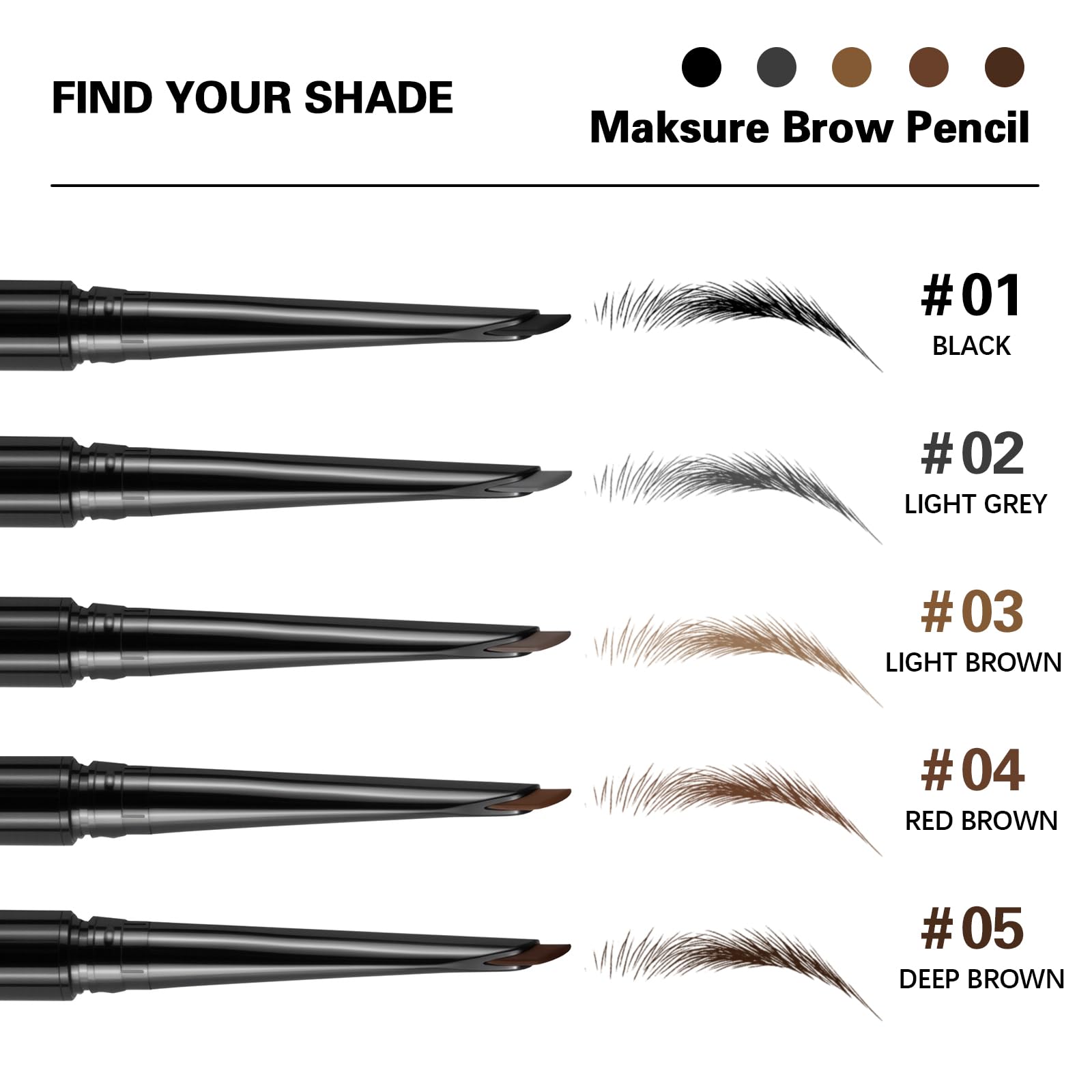 Maksure tonos universales para cejas naturales con subtonos frios