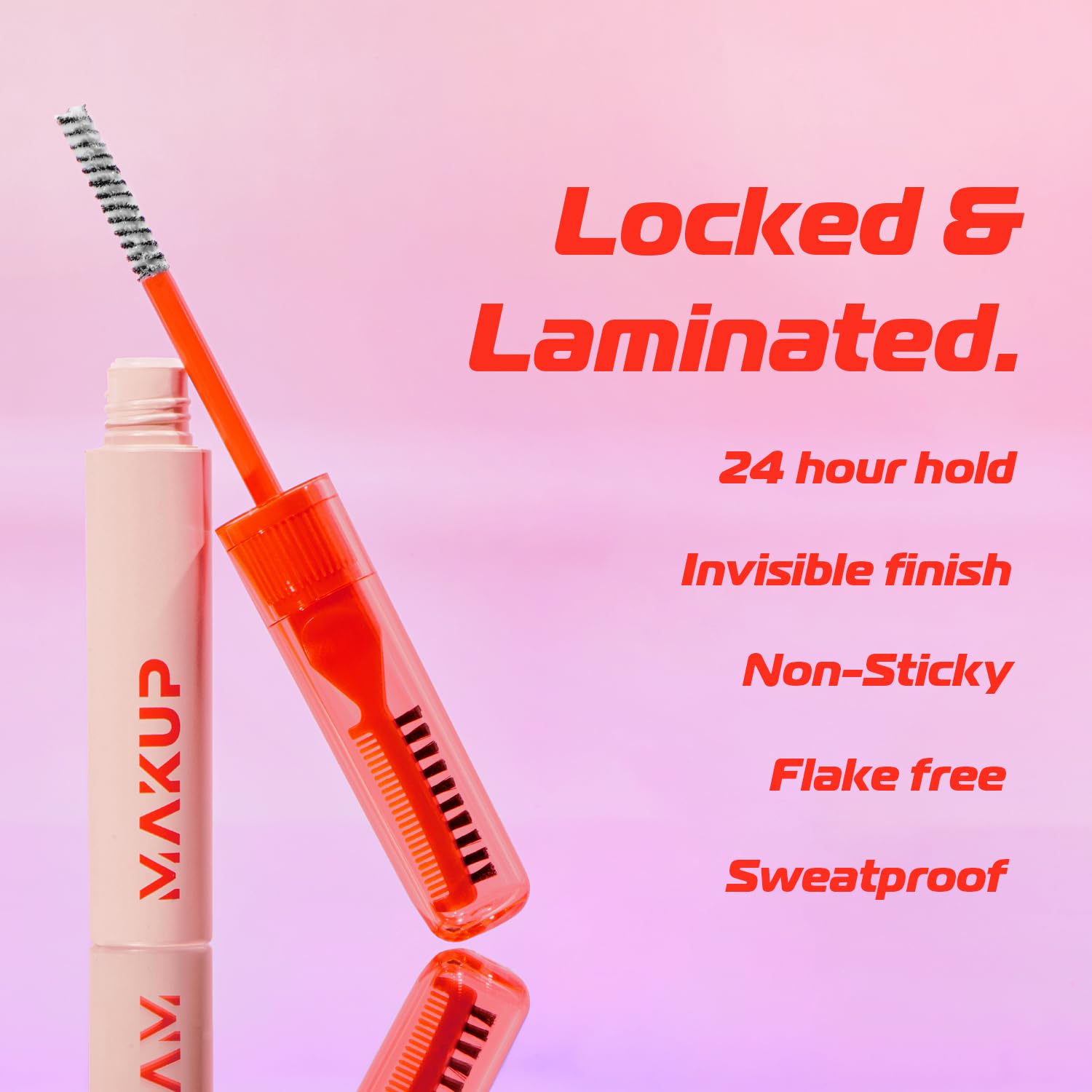 Makup Beauty Brow Me applicator brush image highlights easy brow shaping.