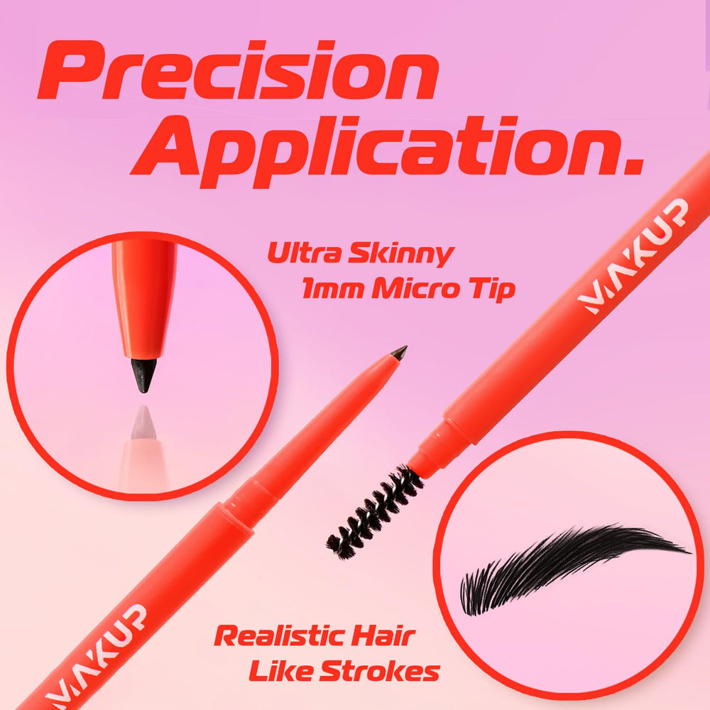 Makup Beauty Skinny Brow con spoolie integrado para difuminar color suavemente.