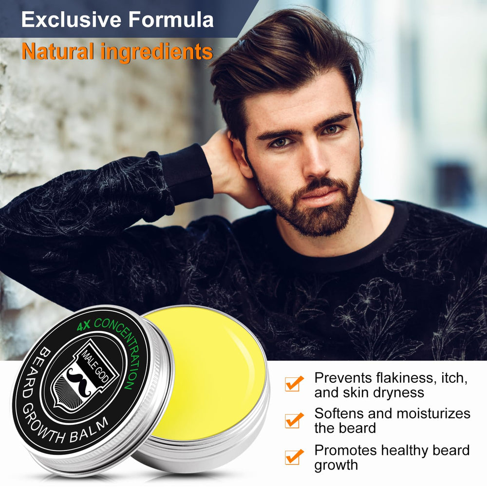 MALE GOD ingredientes premium, combinación nutritiva para barba sana.