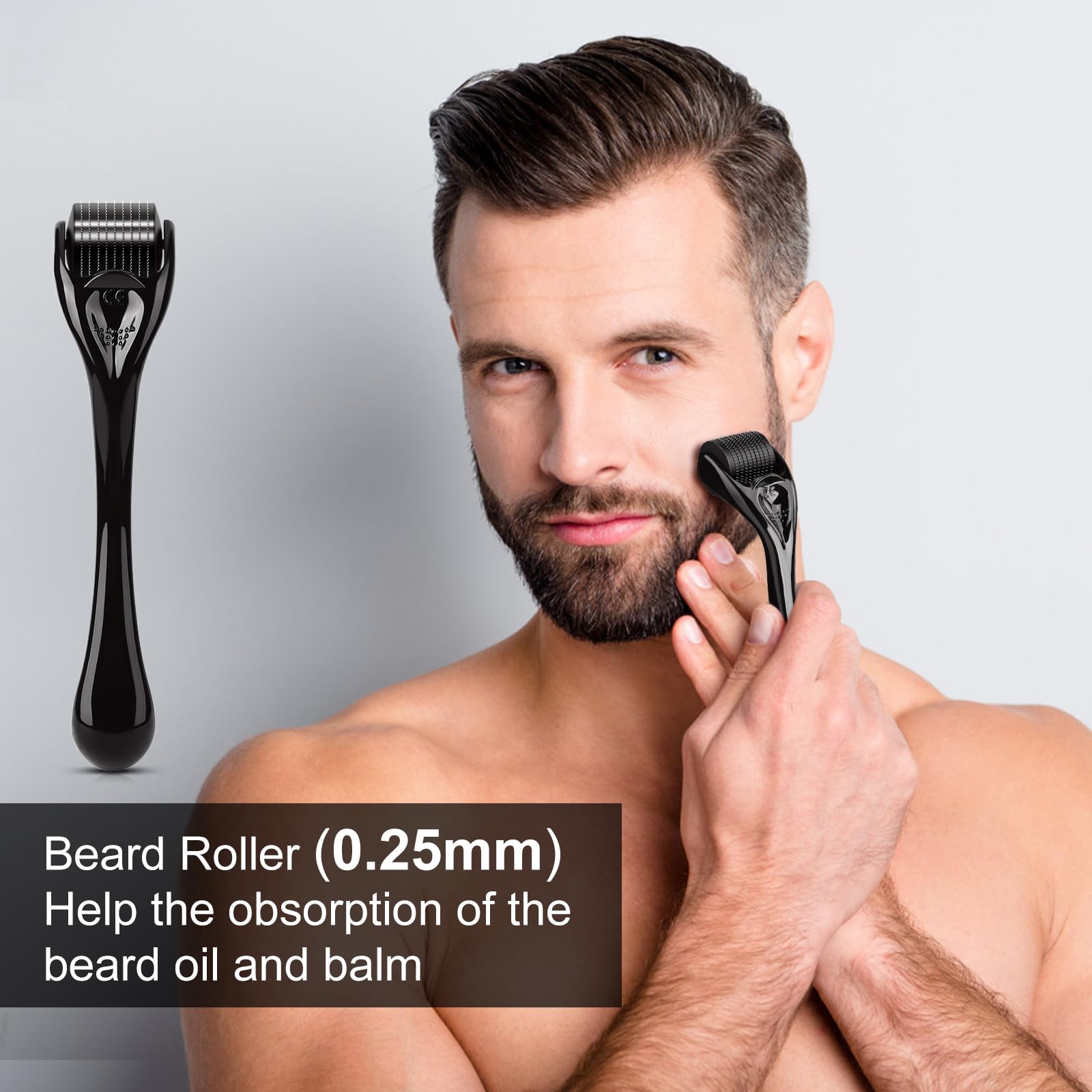 MALE GOD peine para barba de sándalo, dos caras para desenredar sin tirar.