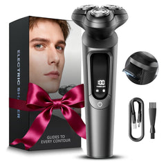 Malegebaz afeitadora eléctrica para hombre con agarre cómodo para un afeitado suave