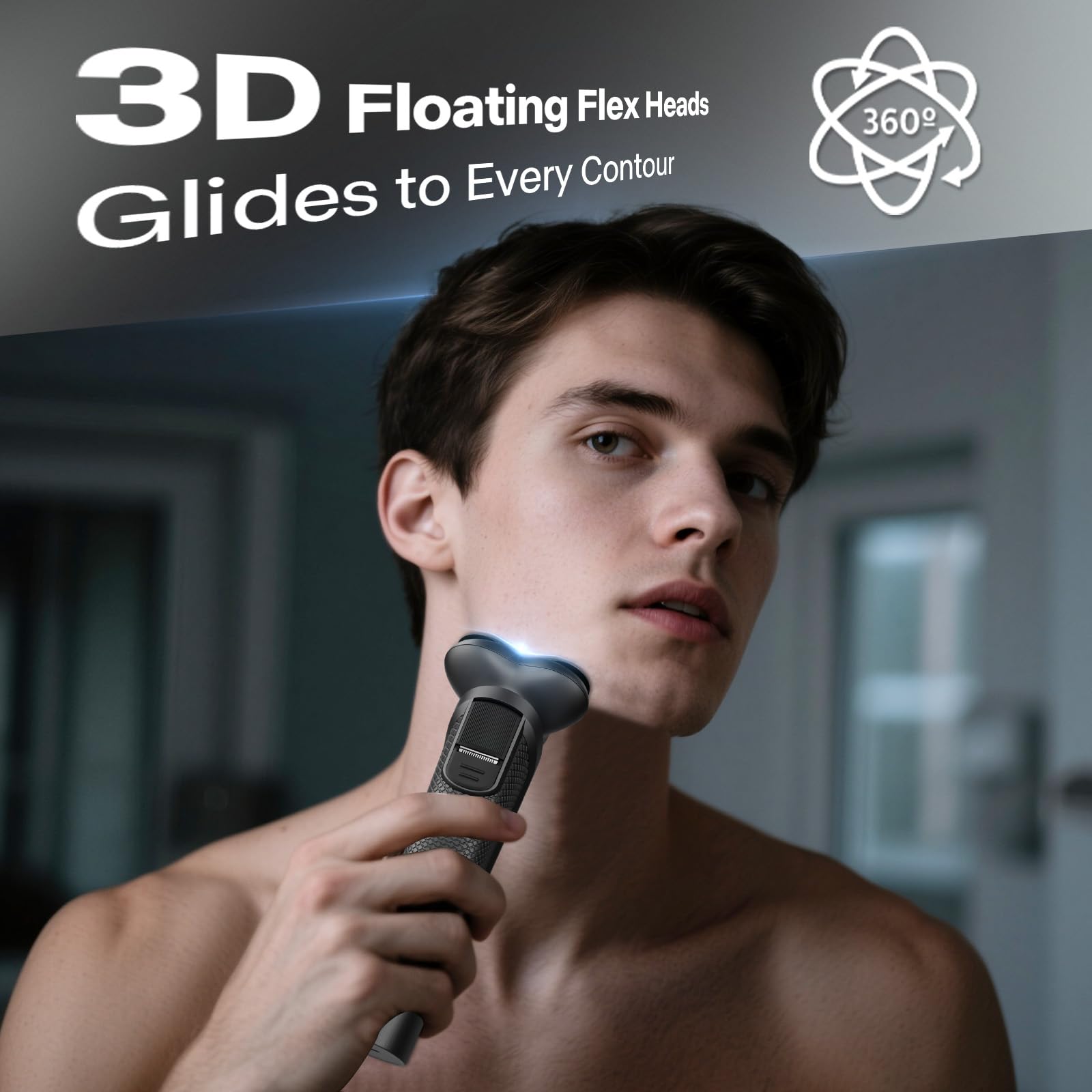 Malegebaz cabezal 3D Flex que se adapta a contornos para un resultado cercano