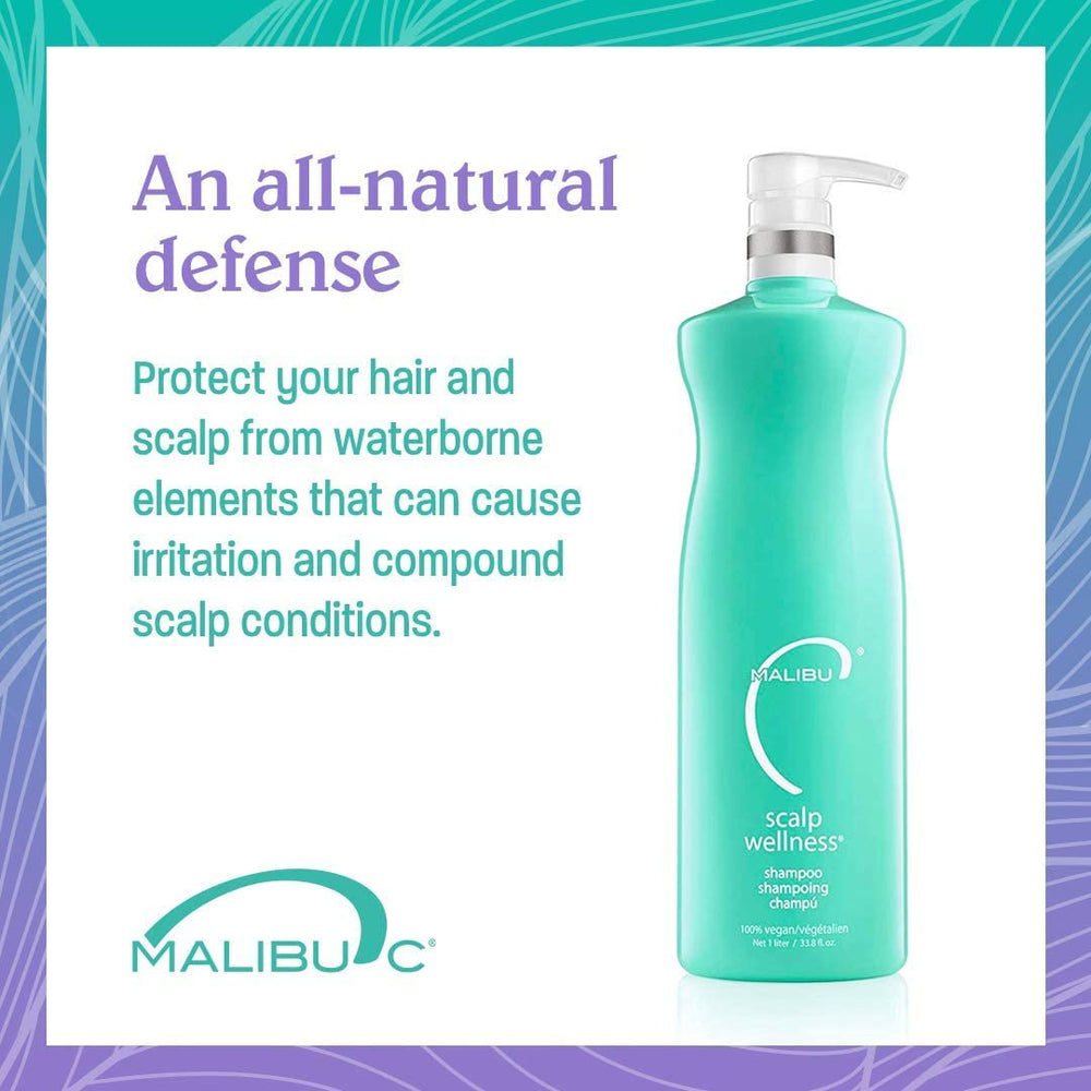 Malibu C Scalp Wellness Shampoo con aroma a menta, experiencia vigorizante para el cabello