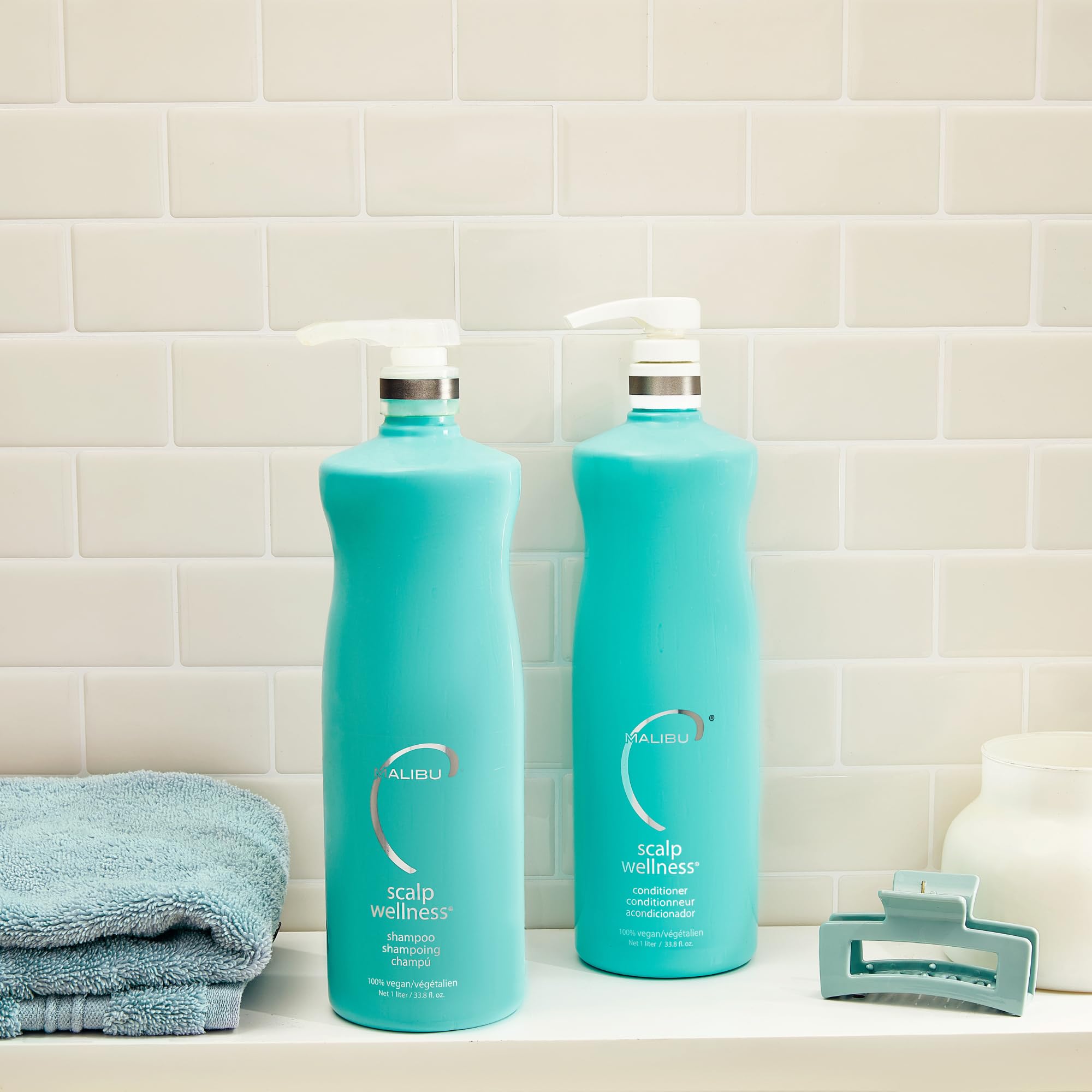 Malibu C Scalp Wellness Shampoo con mentol, sensación refrescante para el cuero cabelludo