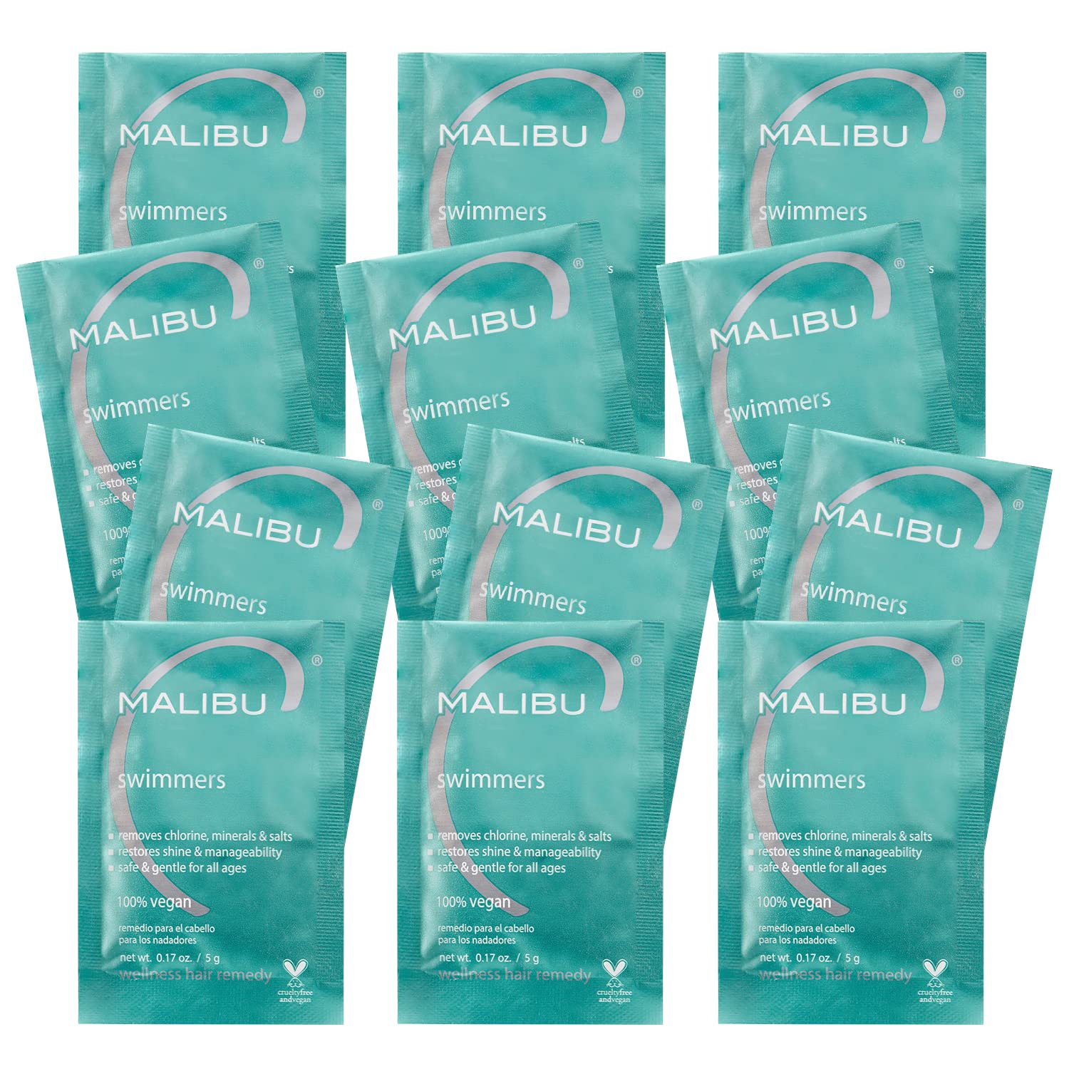 Malibu C Swimmers Wellness Remedy: paquetes listos para uso tras la piscina, útiles para viaje