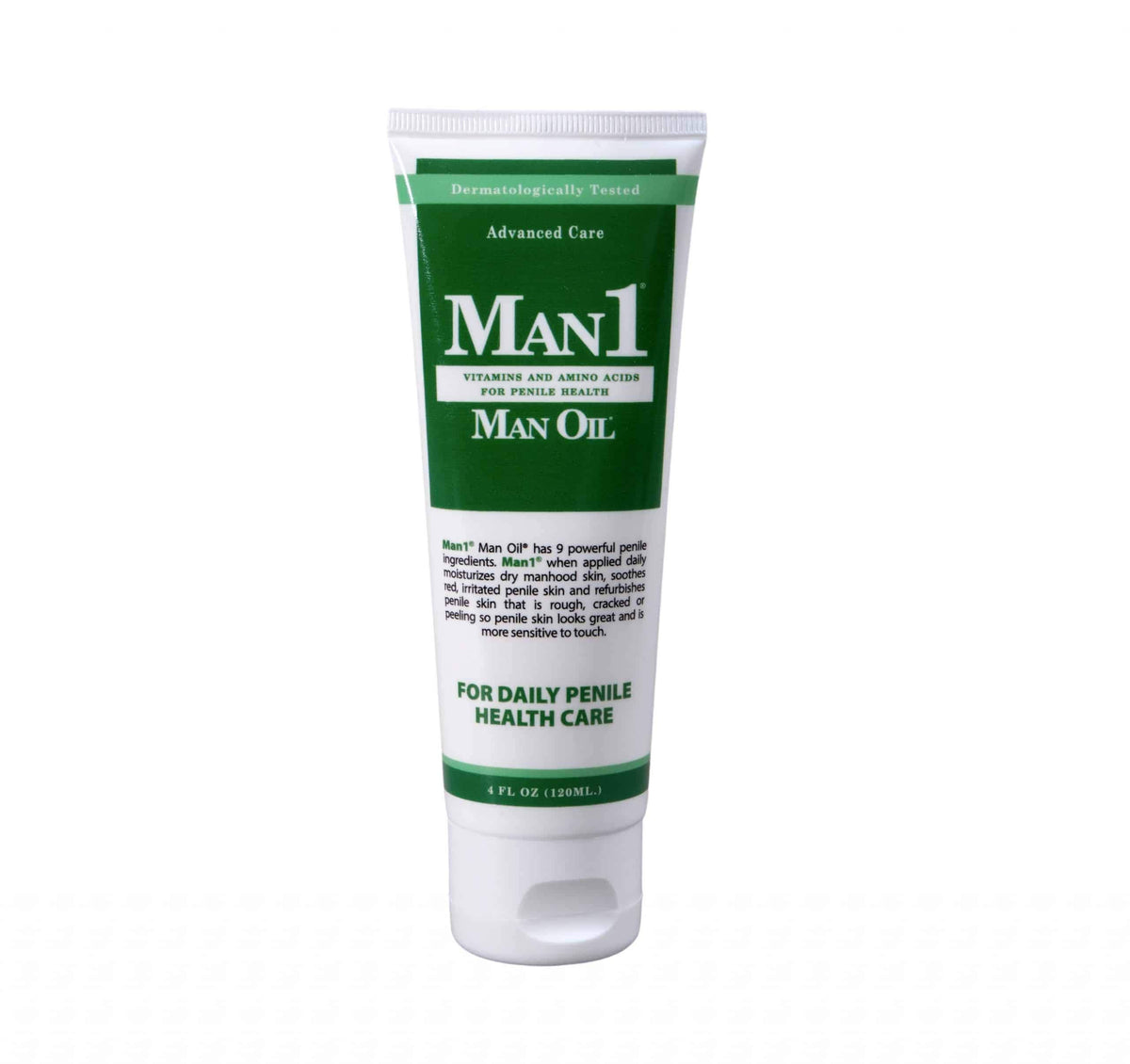 Man1 Man Oil Crème – zones intimes: soulagement rapide et hydratation délicate.