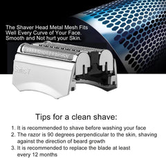 malla de acero inoxidable para Braun Serie 7, contacto suave