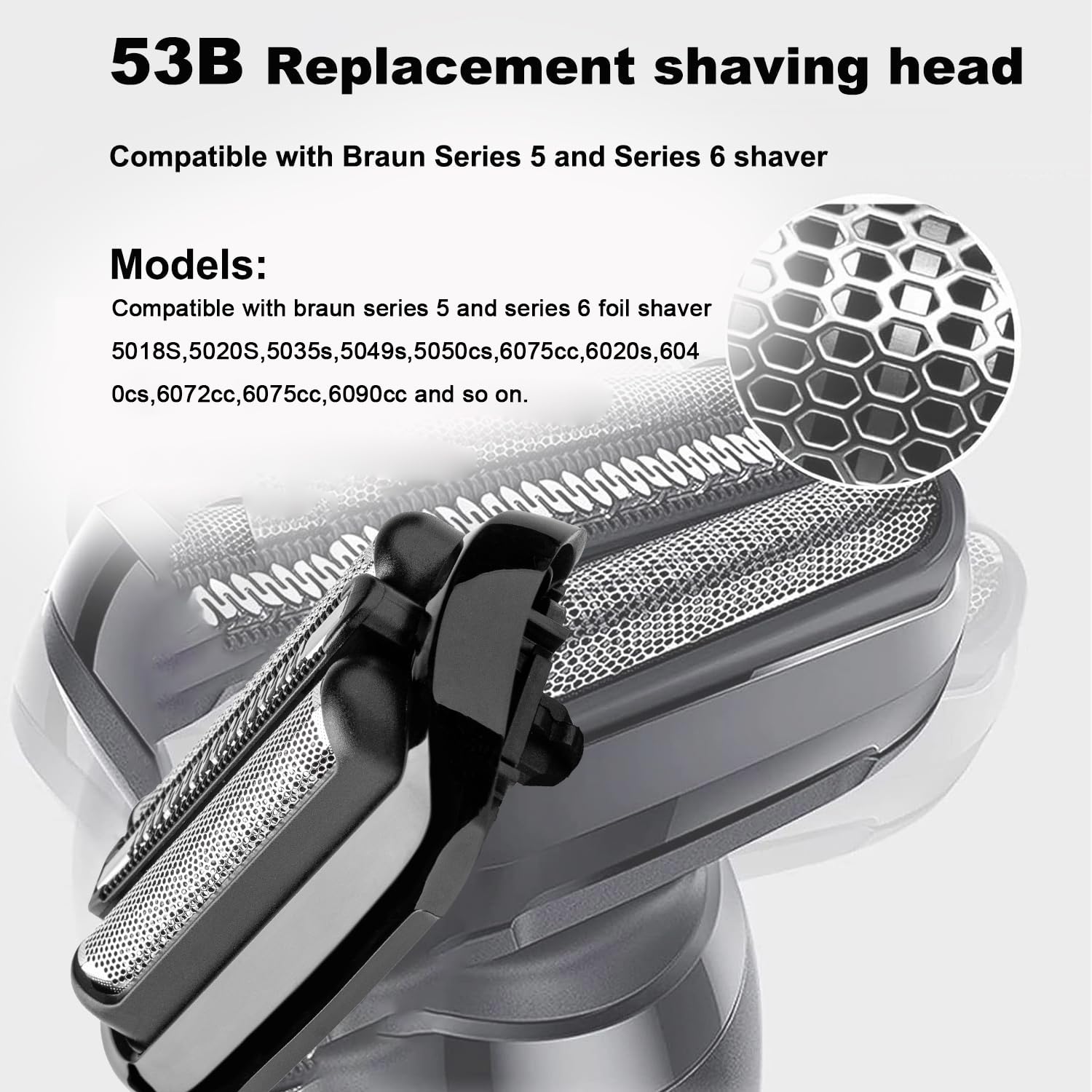 mañana-sera-mejor hojas 53B para Braun S5/S6: corte preciso.