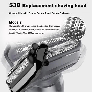 mañana-sera-mejor hojas 53B para Braun S5/S6: corte preciso.