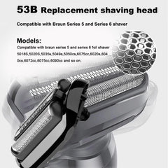 mañana-sera-mejor hojas 53B para Braun S5/S6: corte preciso.