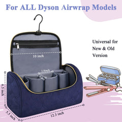 Mancro compartimentos para Dyson Airwrap y accesorios con bolsillos organizados.