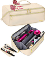 Mancro etui voyage outils cheveux: rangement spacieux pour fers et boucleurs en déplacement