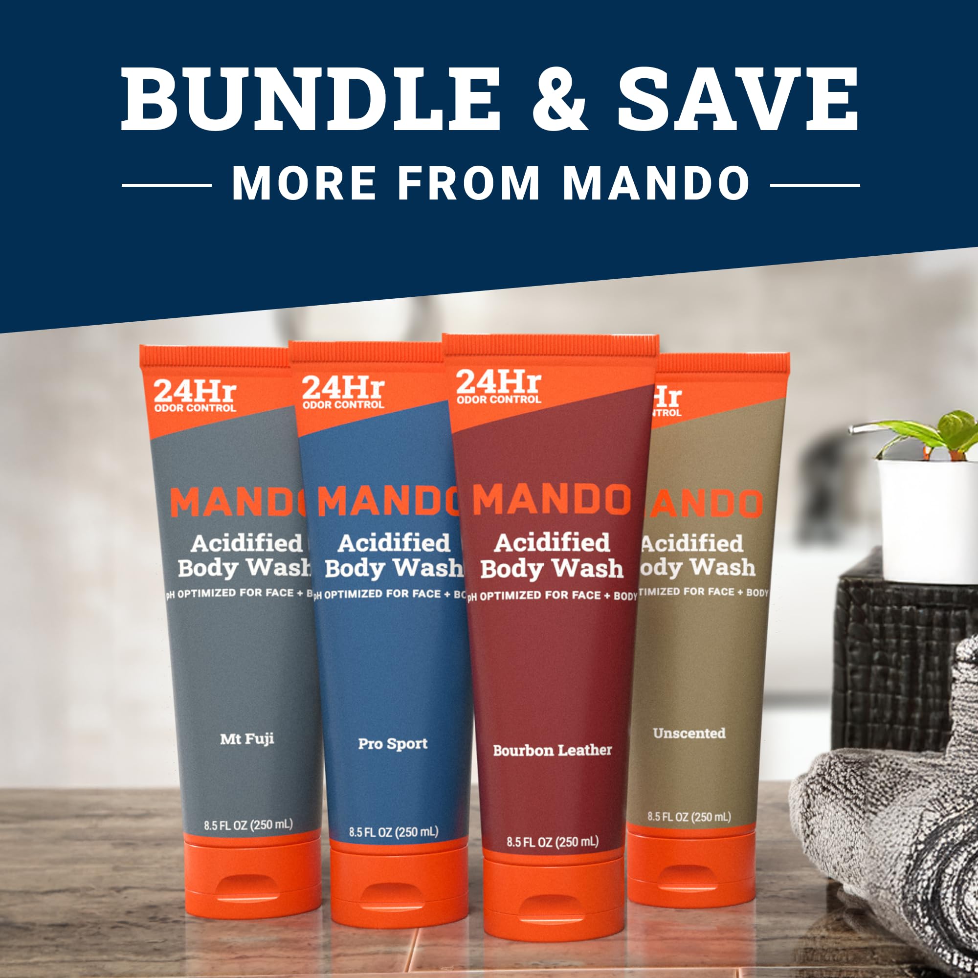 Mando gel de baño acidificado Mt Fuji, paquete dos unidades, perfecta para duchas posentrenamiento