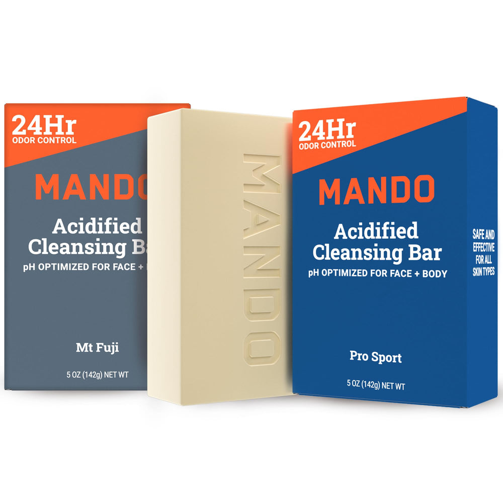 Mando barra 4-en-1 en uso para limpieza diaria del cuerpo y cabello.