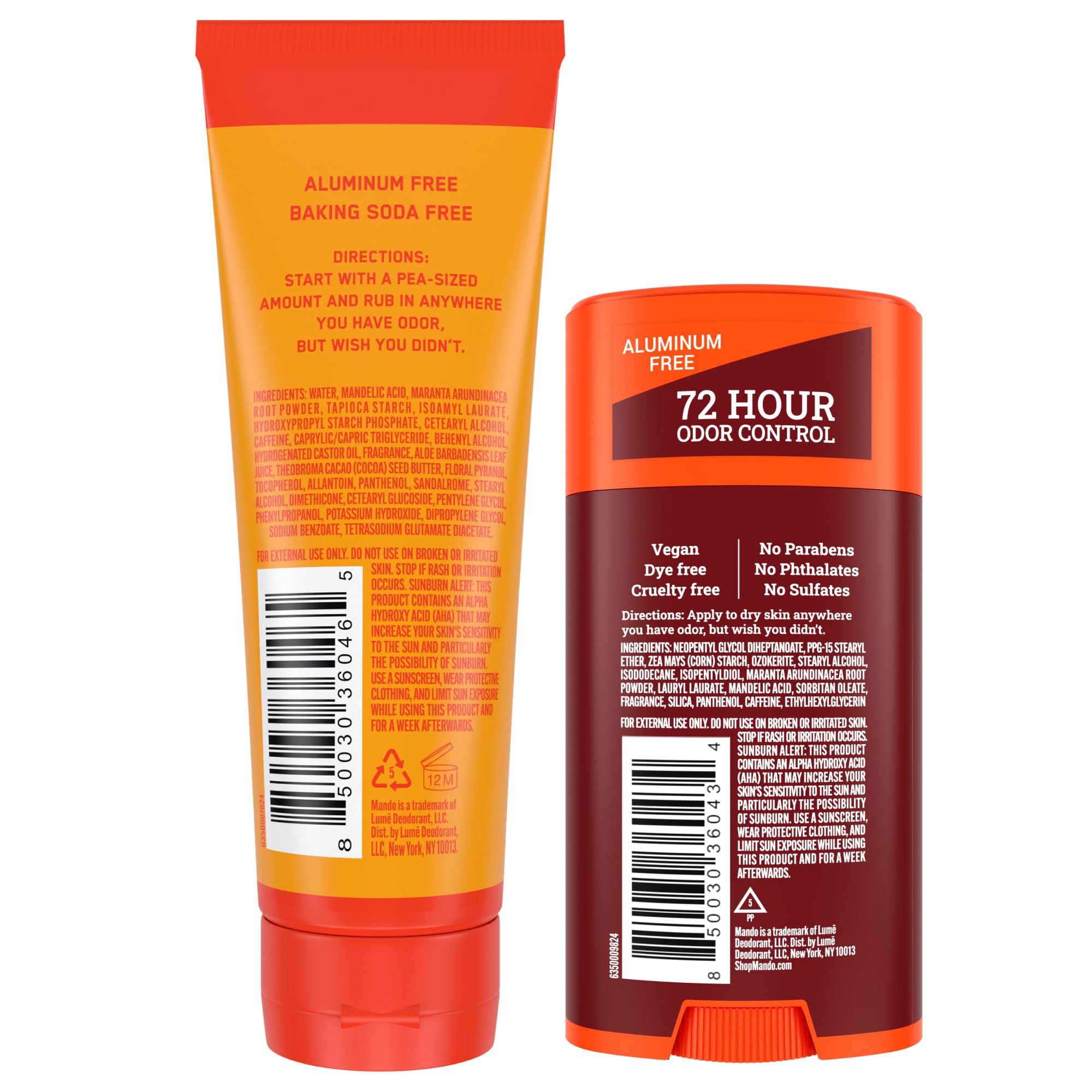 Mando Bourbon Leather stick solide, application facile et propre.