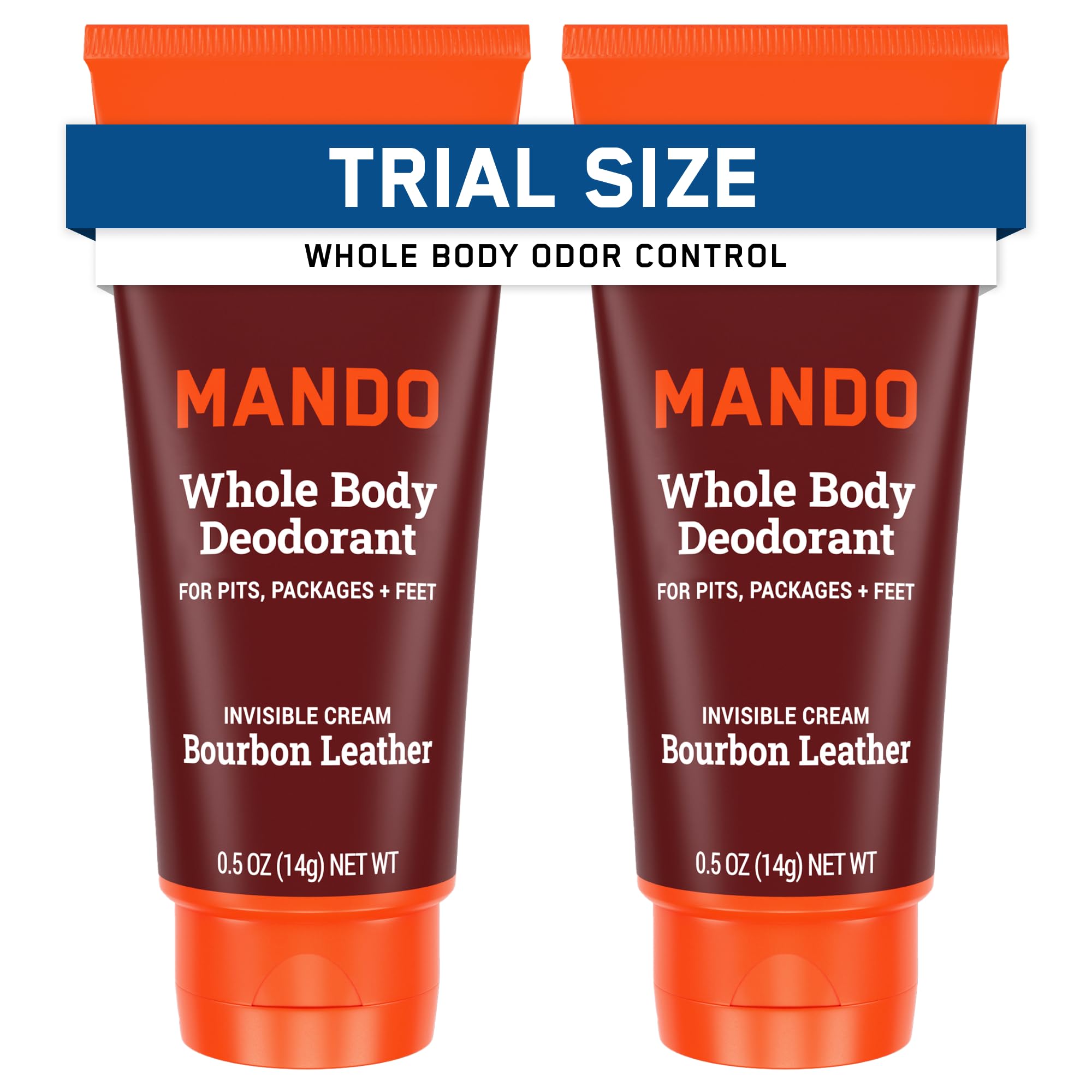 Mando crema invisible en tubo mini de viaje para uso diario discreto.