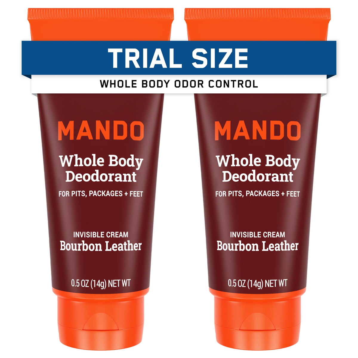 Mando crema invisible en tubo mini de viaje para uso diario discreto.