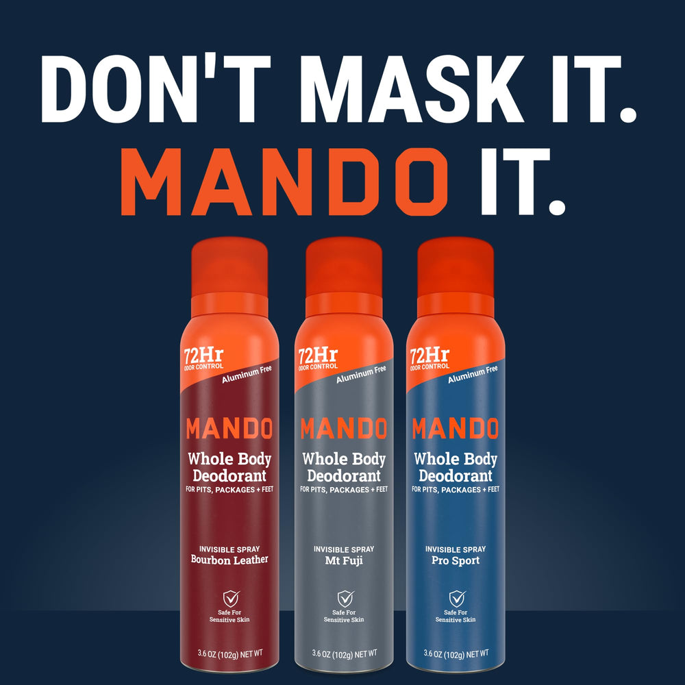 Mando Déodorant Invisible – parfum Mt Fuji pour une fraîcheur vivace.