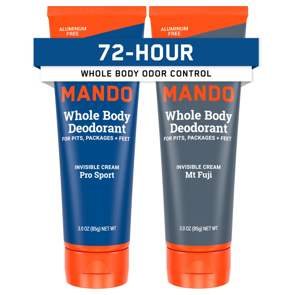 Desodorante Mando invisible para hombre, frente de empaque, protección prolongada para todo el día