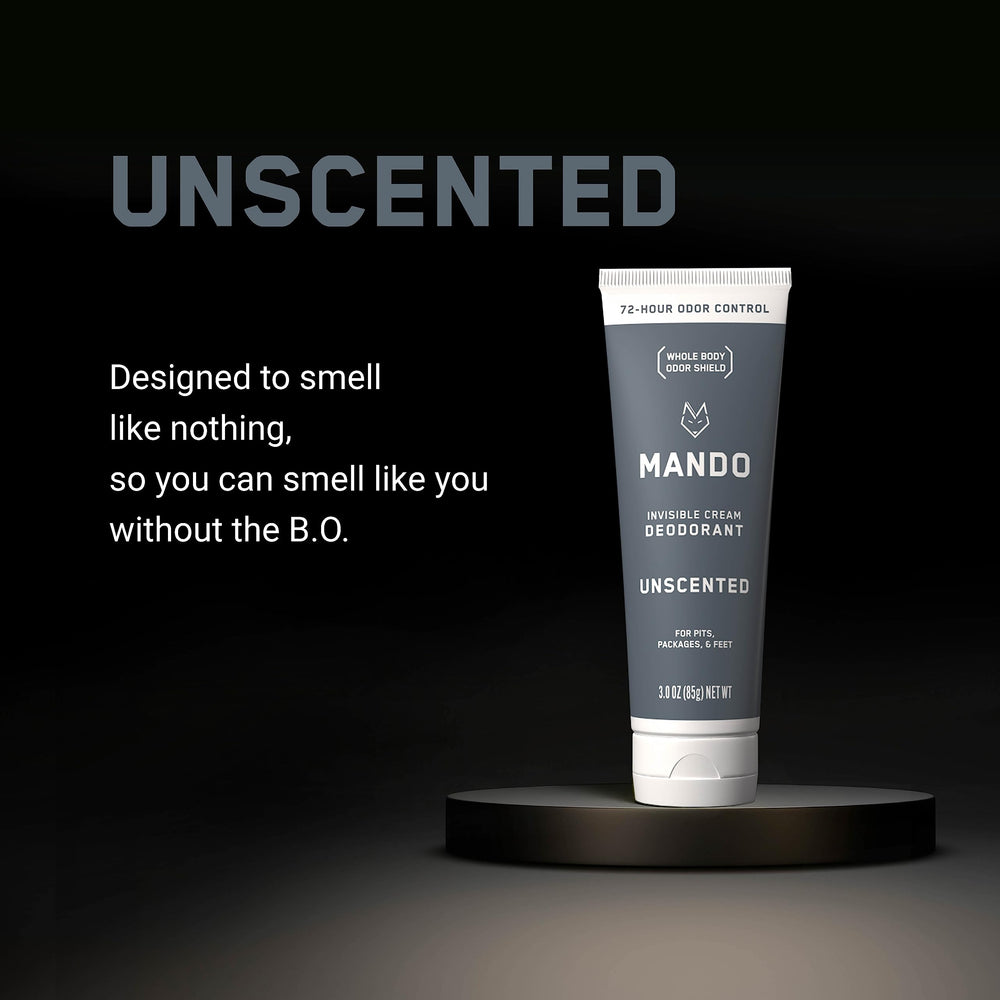 Mando desodorante corporal para hombres, paquete doble y sin aluminio