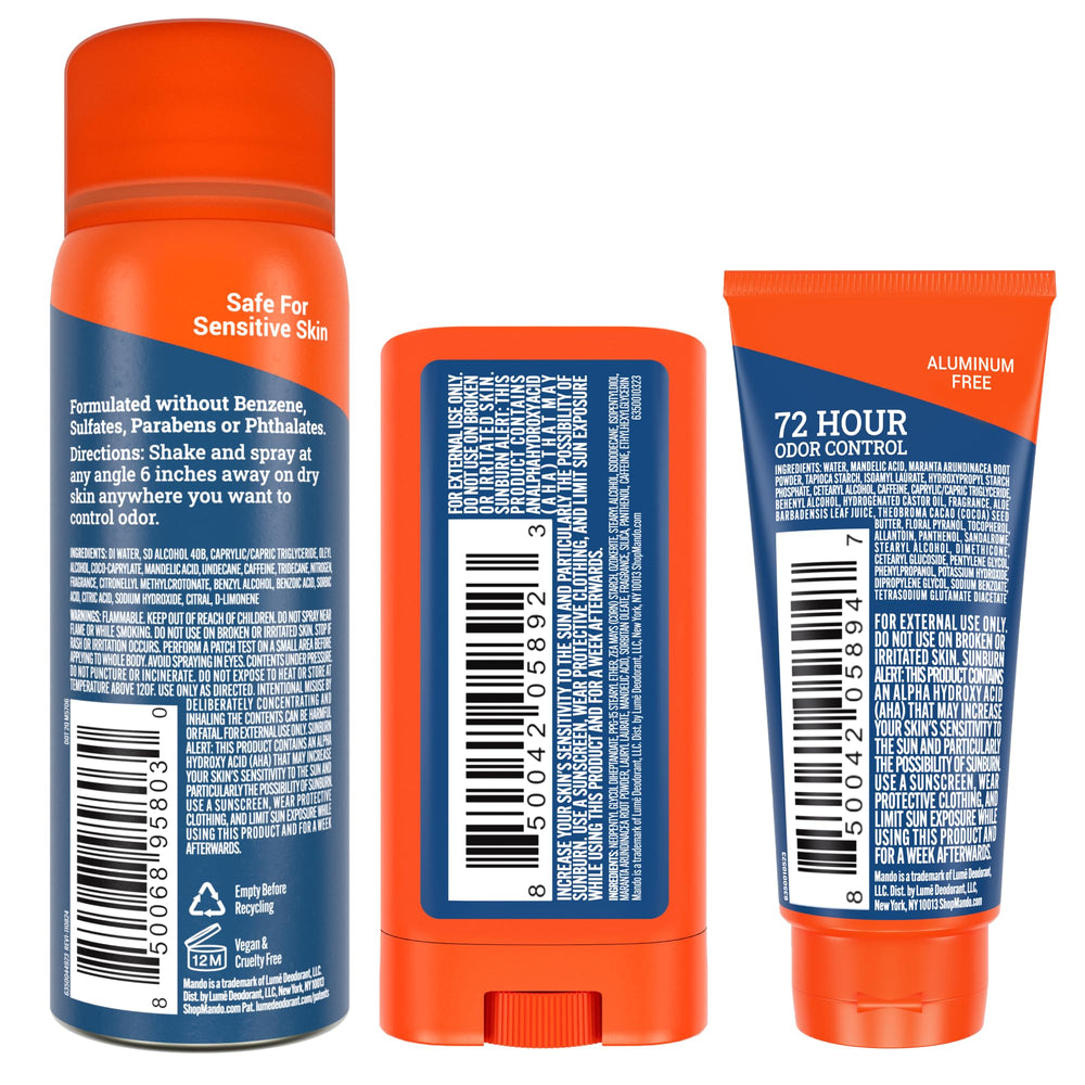 Desodorante Mando envase libre de aluminio y bicarbonato