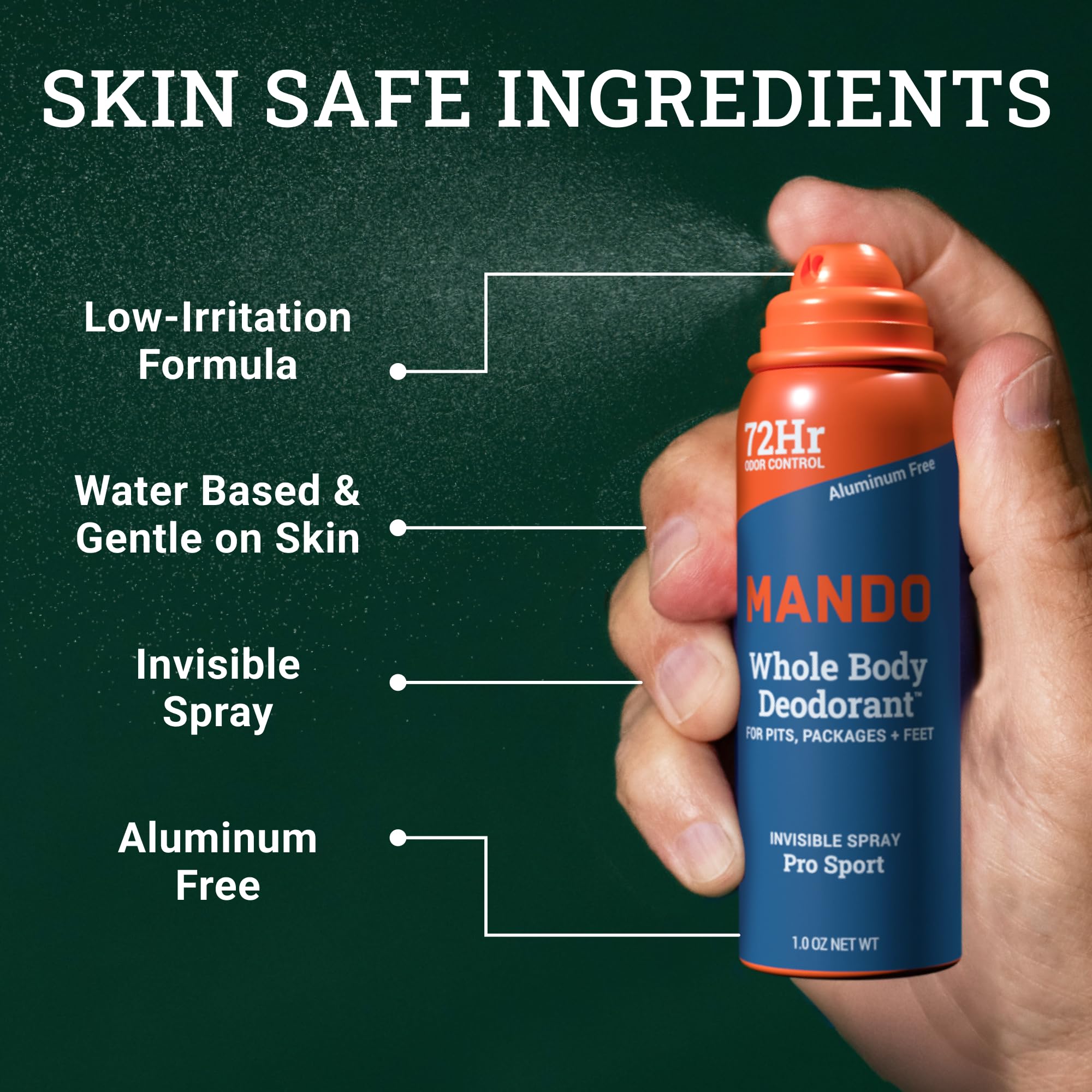 Desodorante Mando fragancia Pro Sport aroma fresco y activo