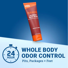 Mando Odor Shield: espuma cremosa al aplicar, experiencia suave de limpieza.