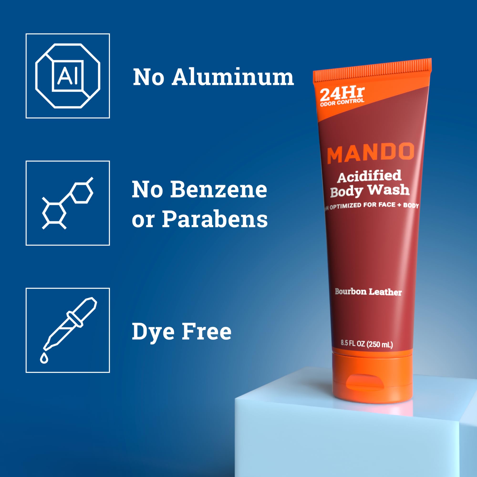 Mando Odor Shield: textura suave al tacto durante la aplicación en piel.