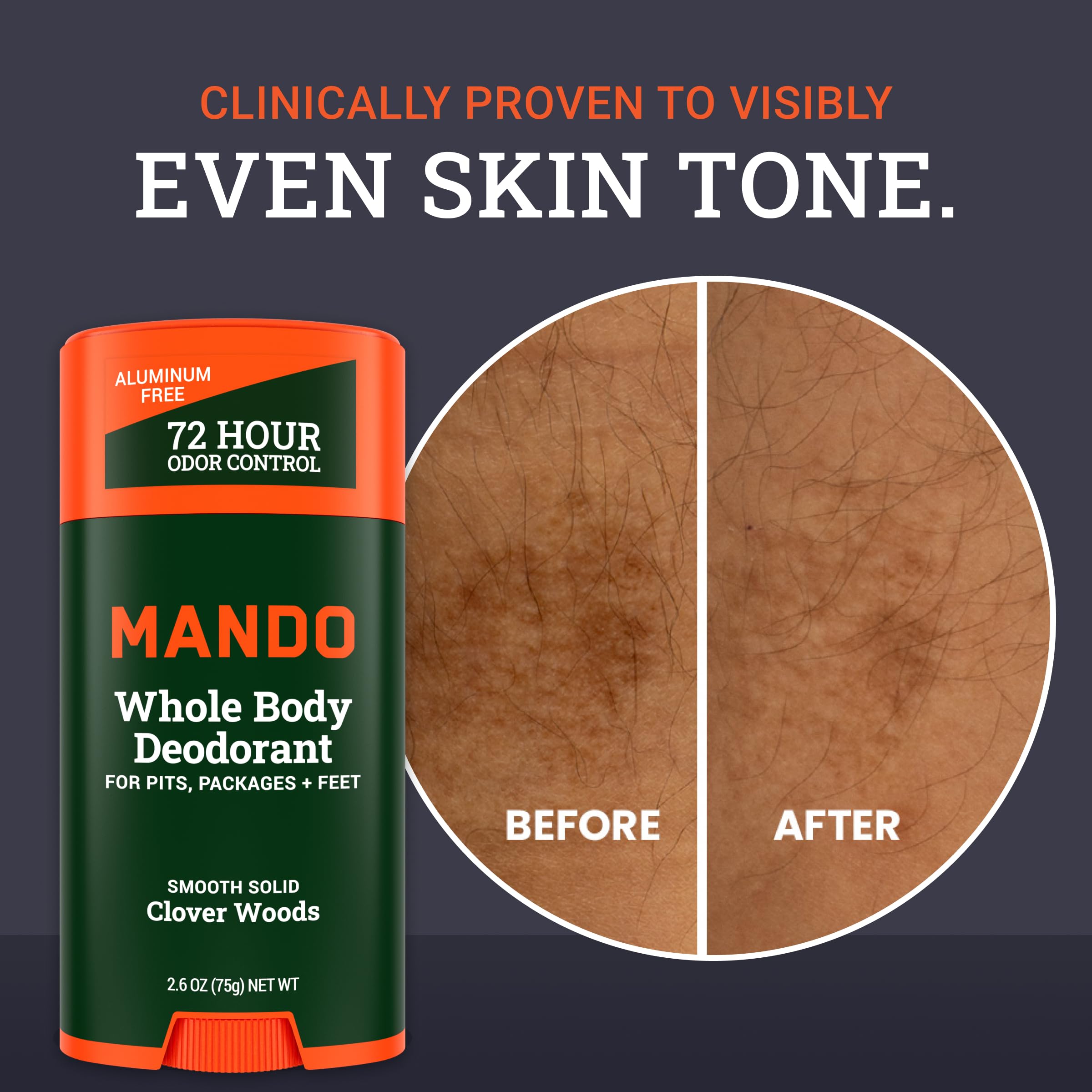 Mando formulation sans aluminium ni bicarbonate pour peau sensible.