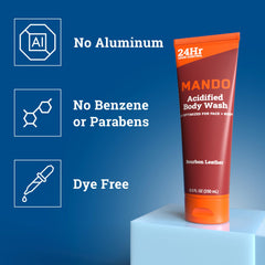Mando Gel Lavant Acidifié – plan tiroir pompe pour une application pratique.