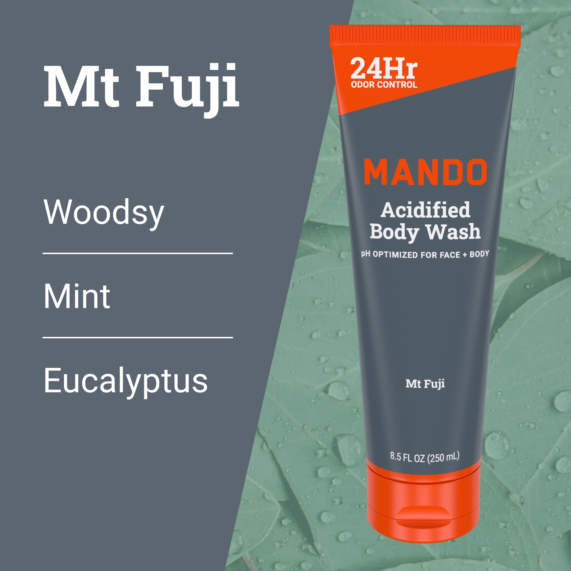 Mando Gel Lavant Acidifié – ingrédient mandélique pour soin doux.