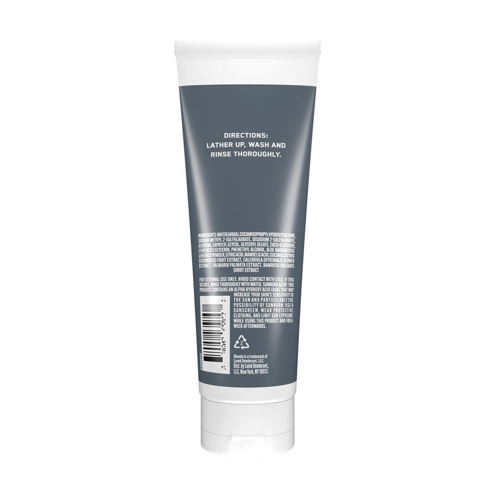 Mando Odor Shield Body Wash - espuma suave para una experiencia de ducha agradable.