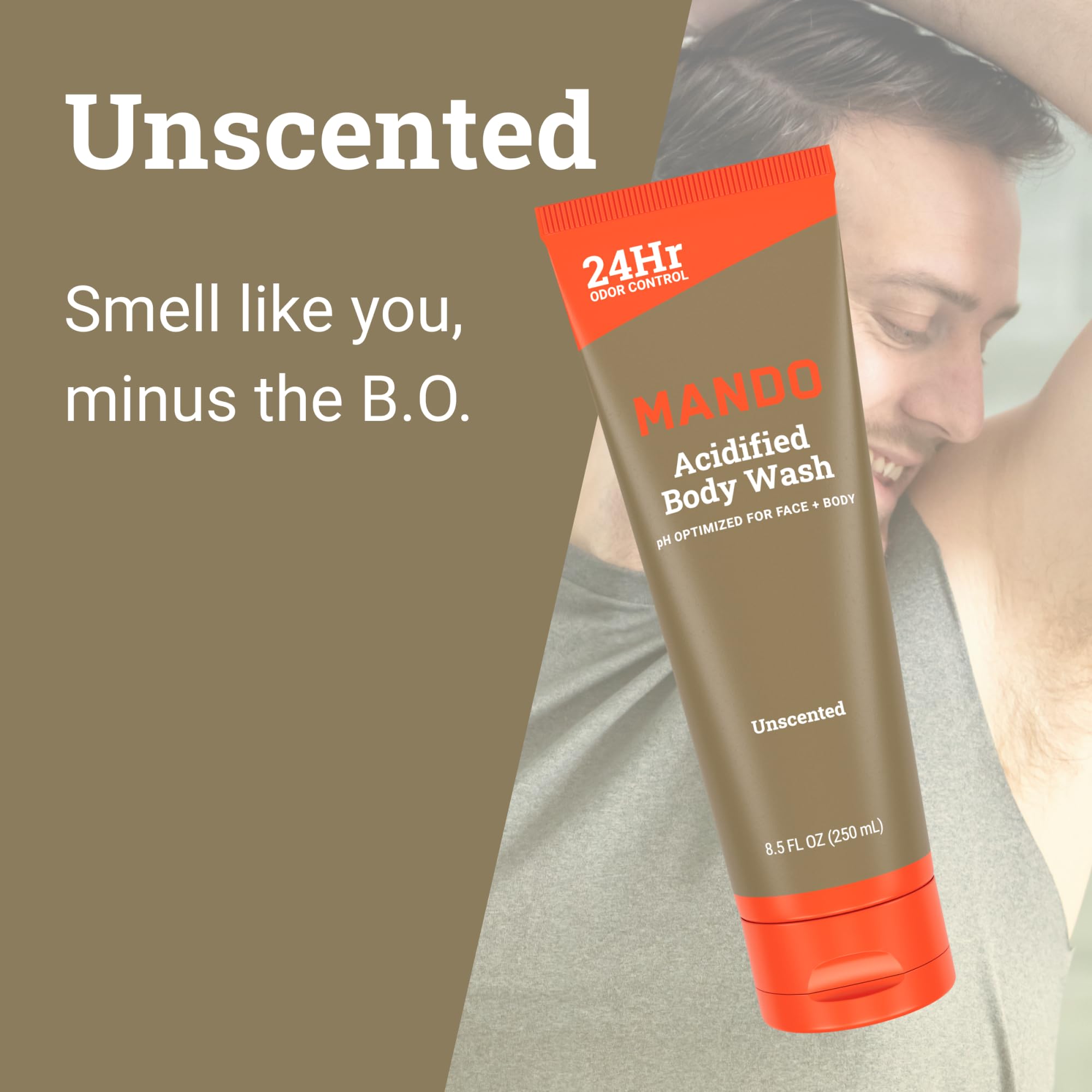 Mando Odor Shield: etiqueta sin fragancia para una experiencia limpia.
